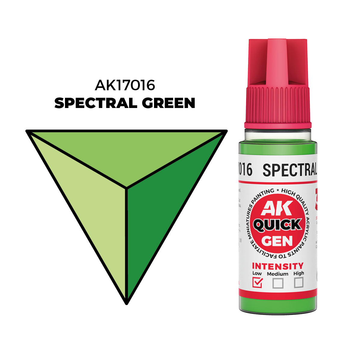 AK Interactive Verde Espectral - Color 18ml - Quick Gen Akrilna Boja AK17016 - front