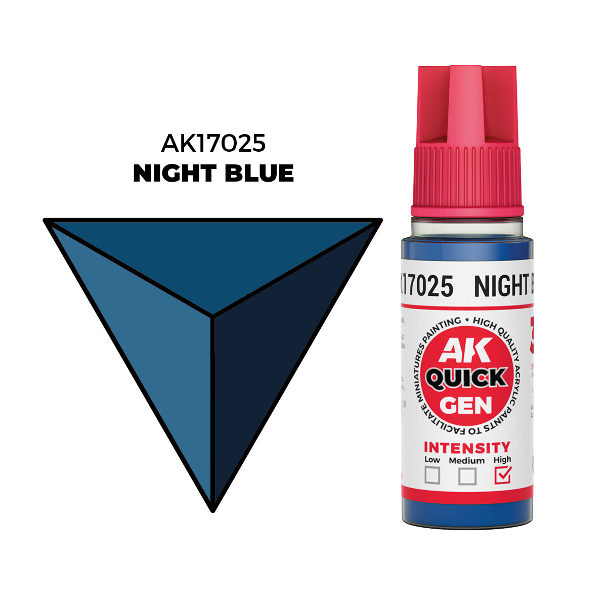 AK Interactive Azul Noche - Color 18ml - Quick Gen Akrilna Boja AK17025 - front