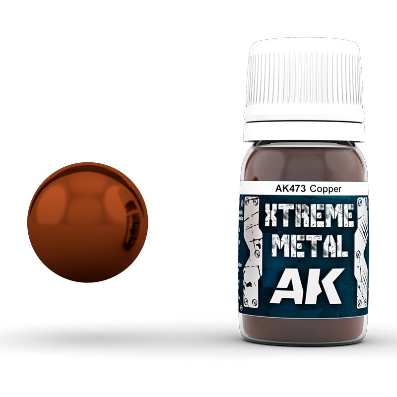 AK Interactive Xtreme Metal Copper 30ml AK473, metalik boja za minijature