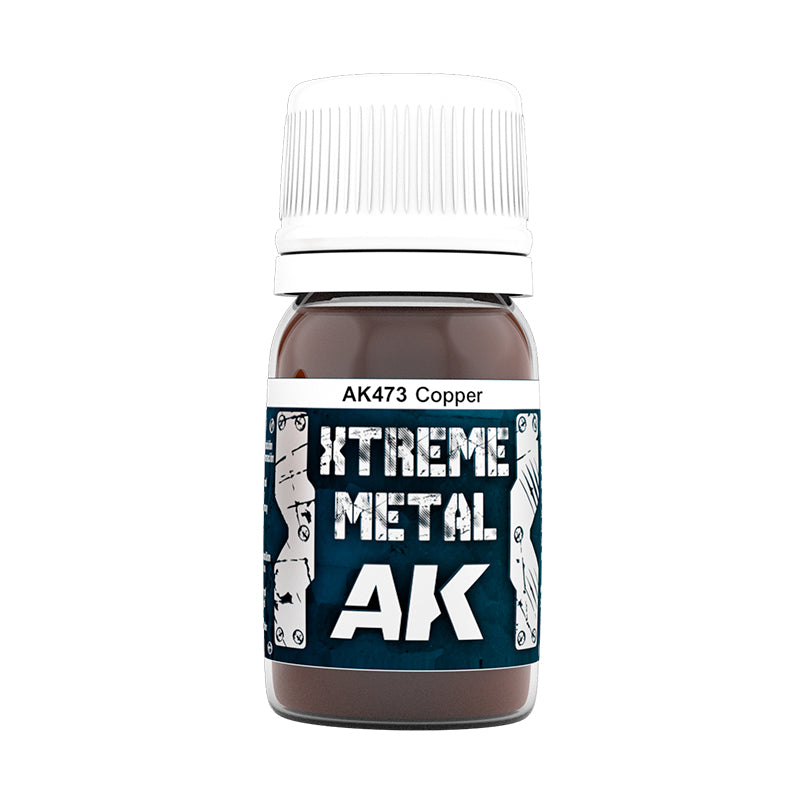 AK Interactive Xtreme Metal Copper 30ml AK473, metalik boja za minijature, slika 2