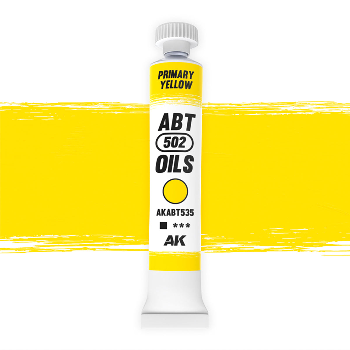 AK Interactive Amarillo Primario, Oleo - AB Type Acrylic AKABT535 - front