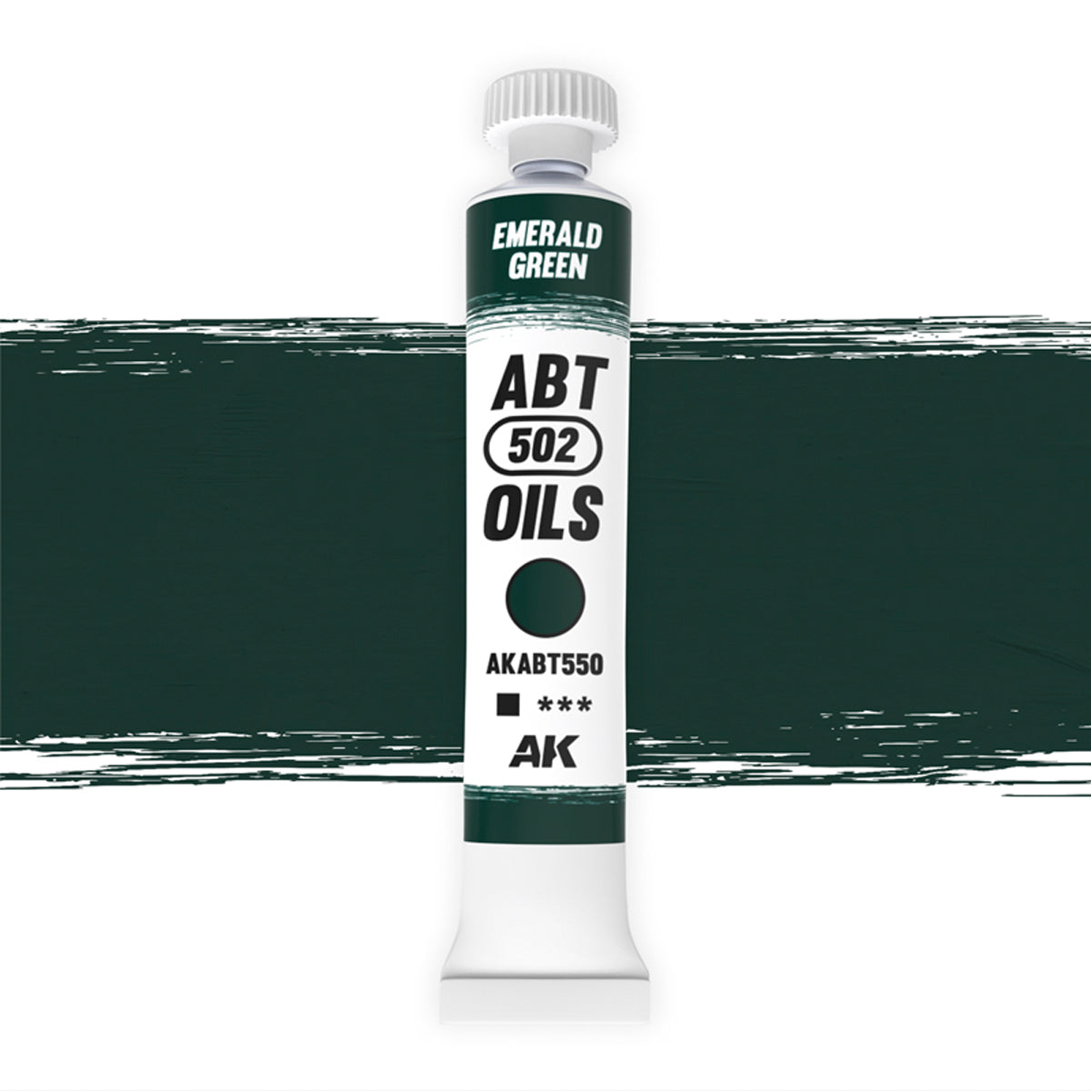AK Interactive Verde Esmeralda, Oleo - AB Type Acrylic AKABT550 - front