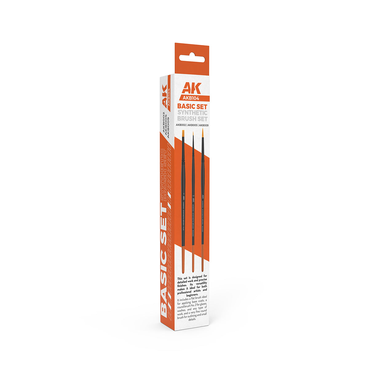 AK Interactive Basic Brushes Set (3 četkice) - AKB104