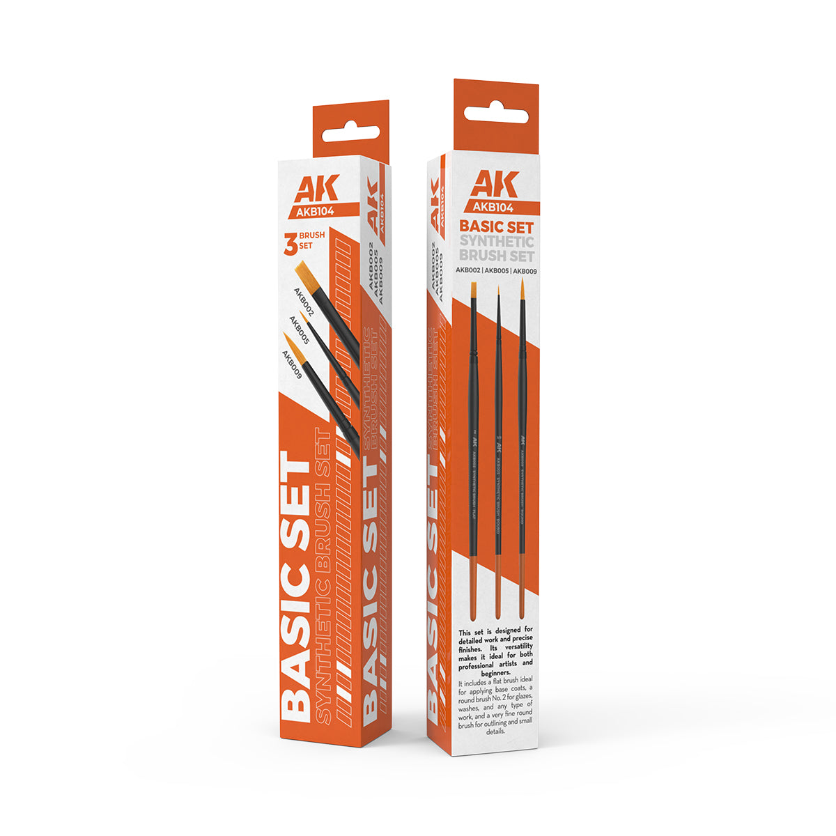 AK Interactive Basic Brushes Set (3 četkice) - AKB104