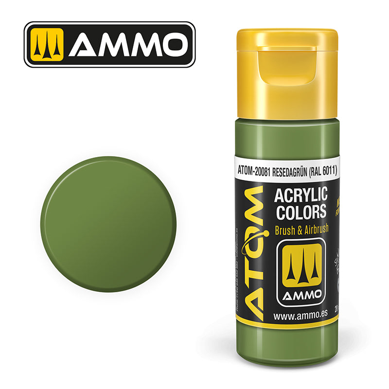 Ammo ATOM Color Resedagrün RAL 6011 (Reseda zelena RAL 6011) - ATOM-20081