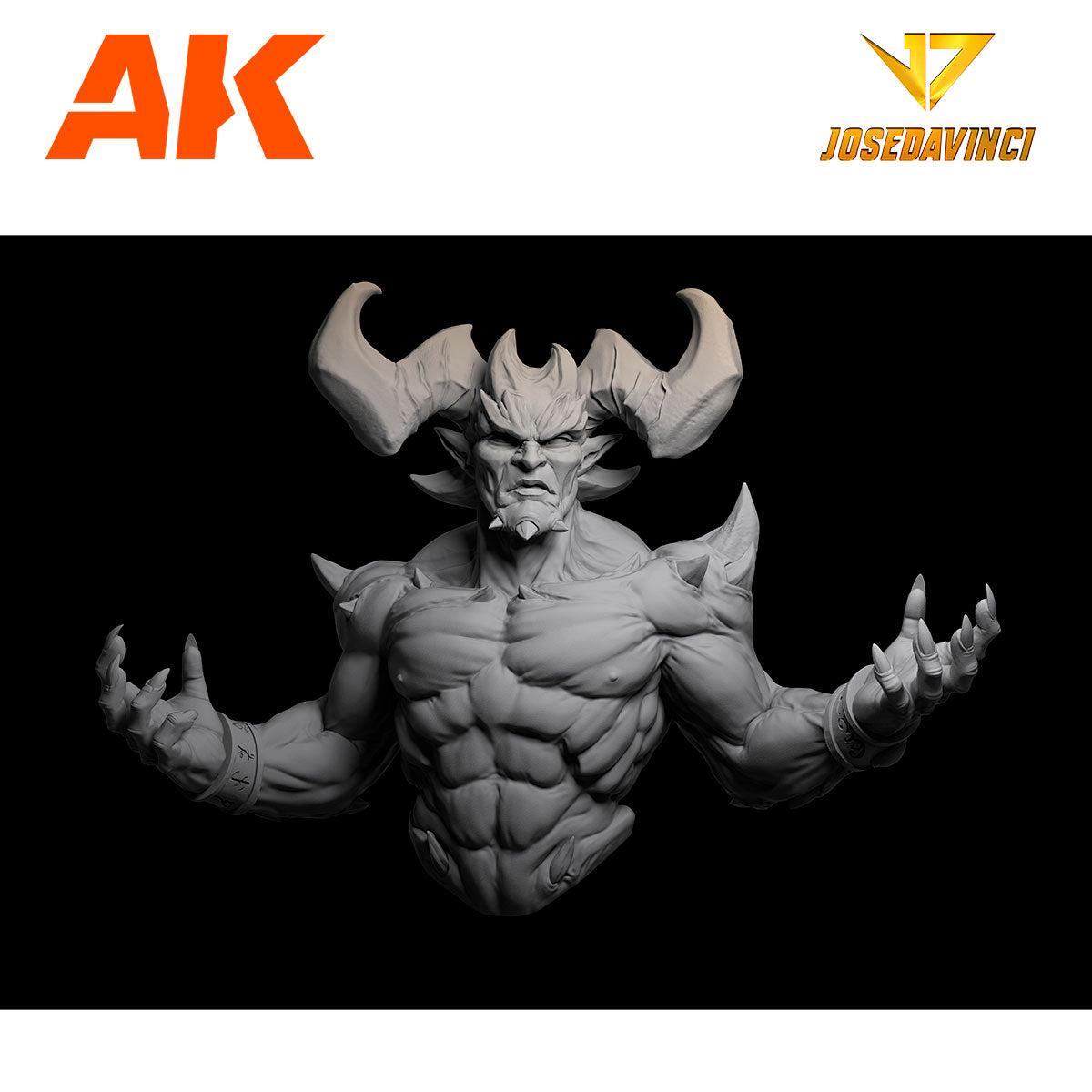 AK Interactive Shadows Of Kadazra - Ghôrm bust by Josedavinci KJD007 - figure