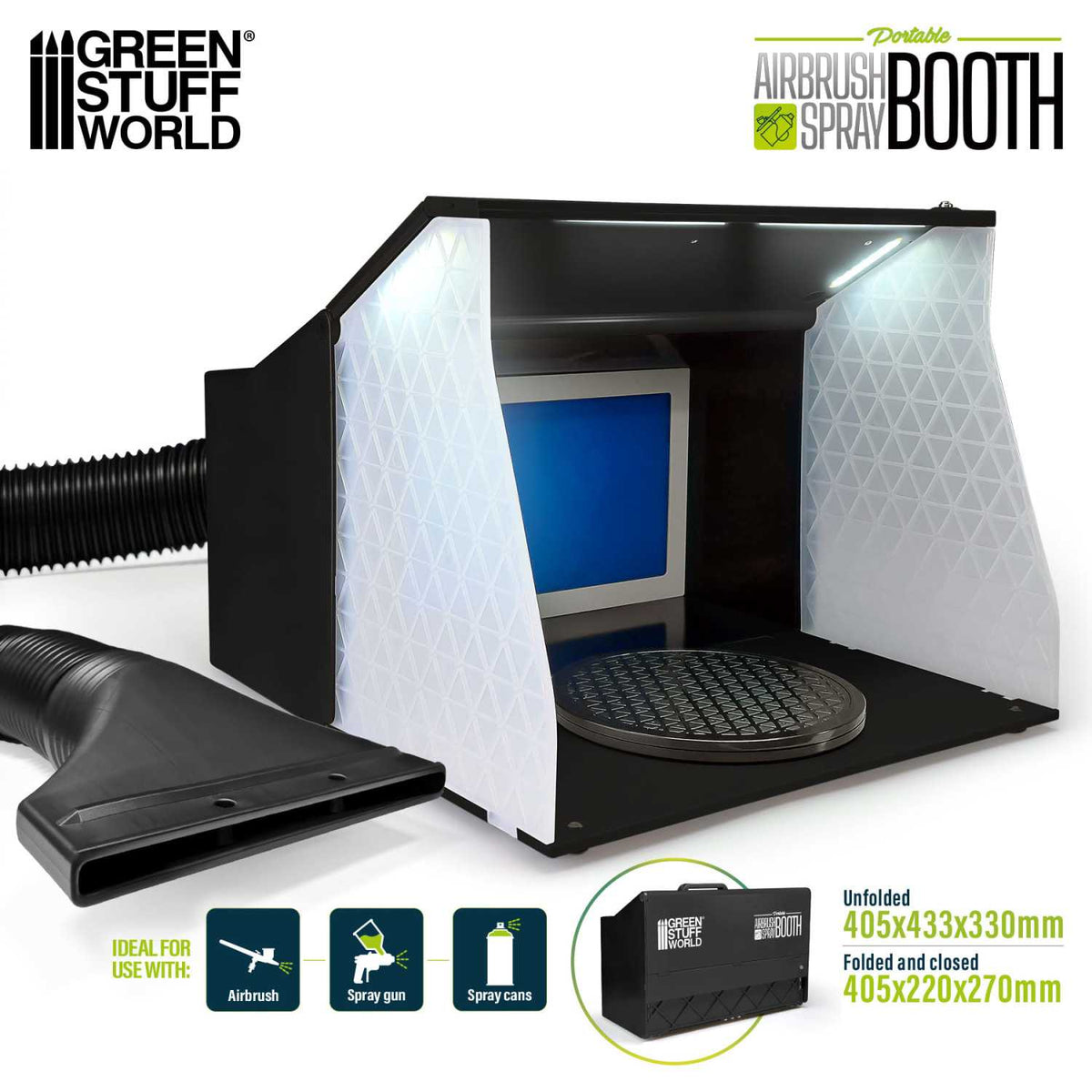 Airbrush Spray Booth | Prenosiva Kabina za Airbrush sa Odsisom