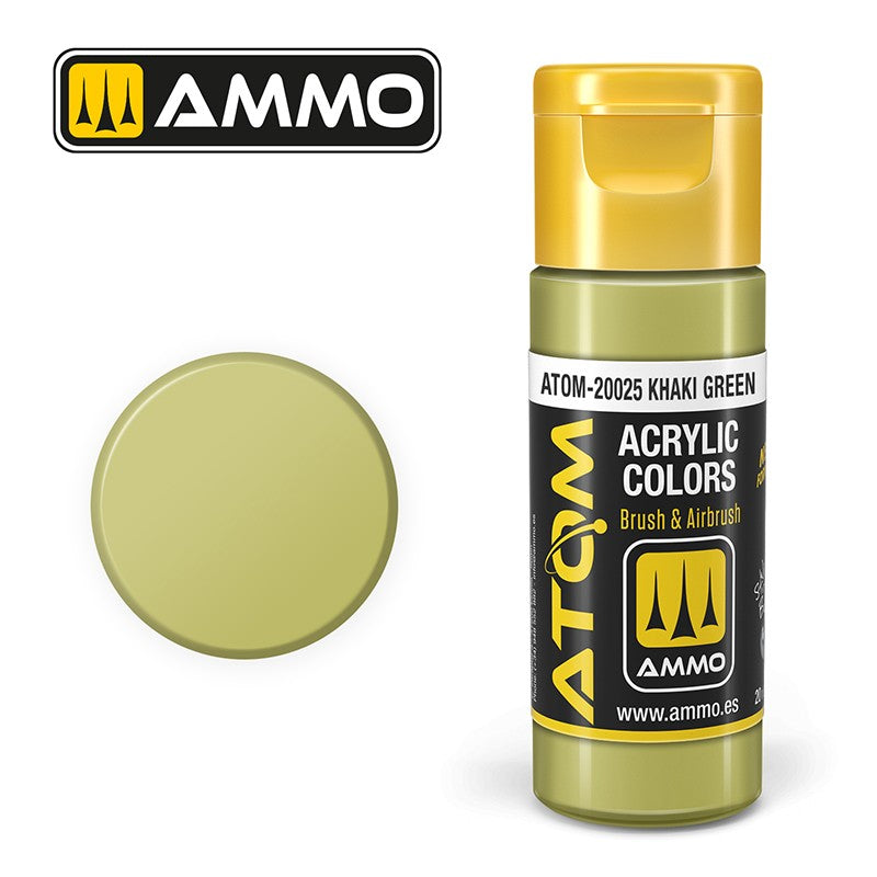 Ammo ATOM Color Khaki Green FS24552 akrilna boja za makete
Kaki zelena boja za modelarstvo
