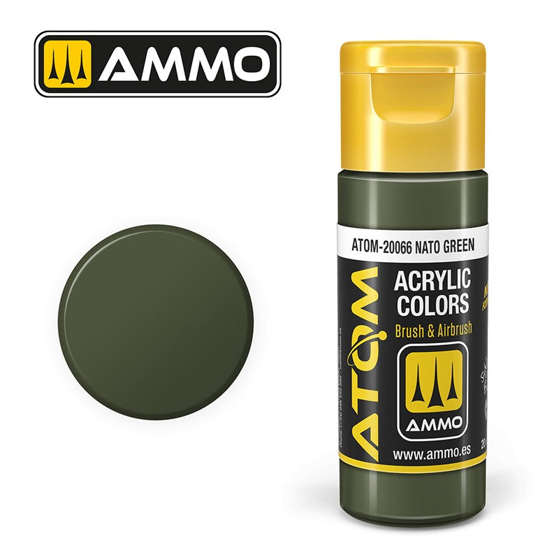 Ammo ATOM Color NATO Green FS34094 akrilna boja za makete
NATO zelena boja za modelarstvo