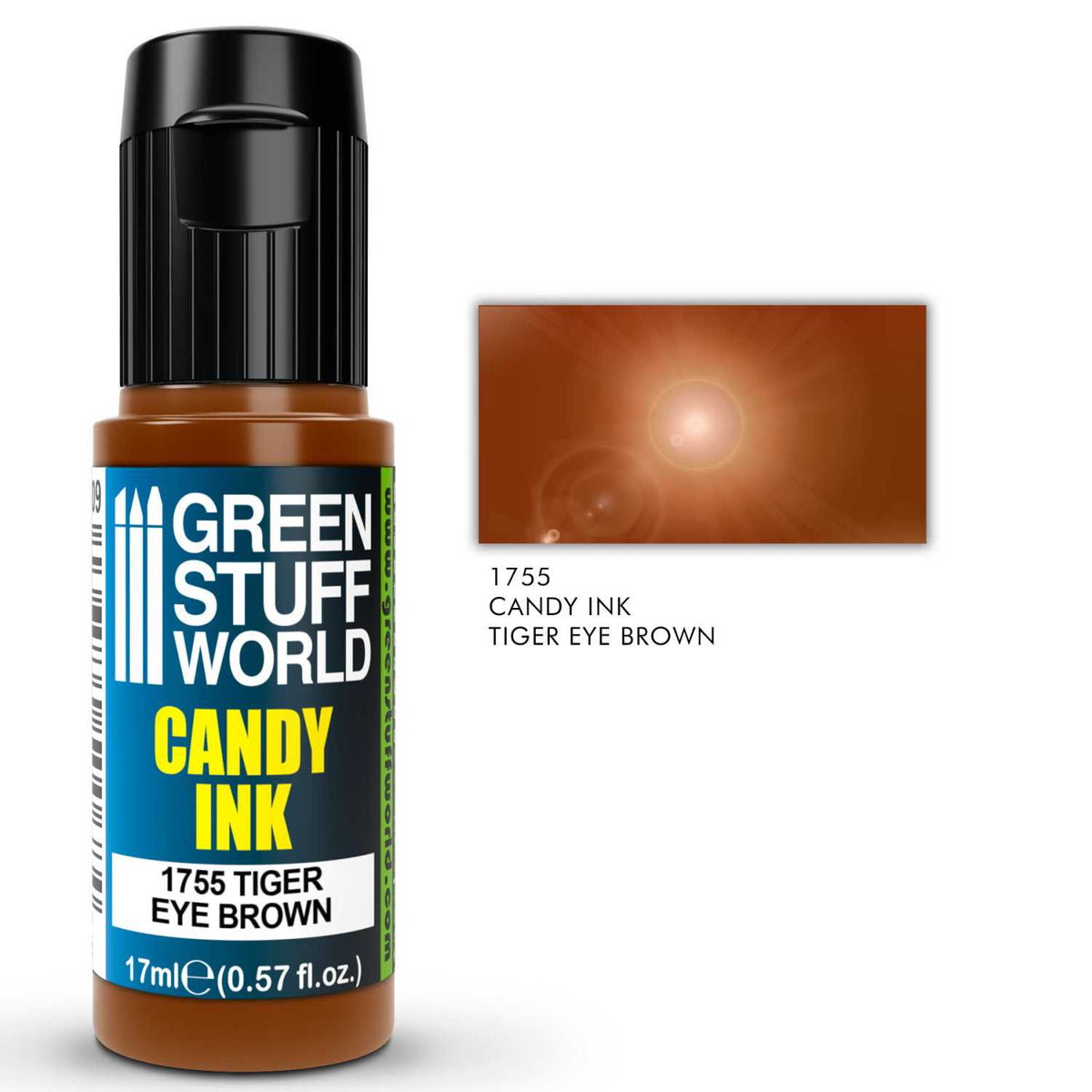 Detalj Candy Ink Tiger Eye Brown – intenzivna braon akrilna tinta za airbrush i fine efekte