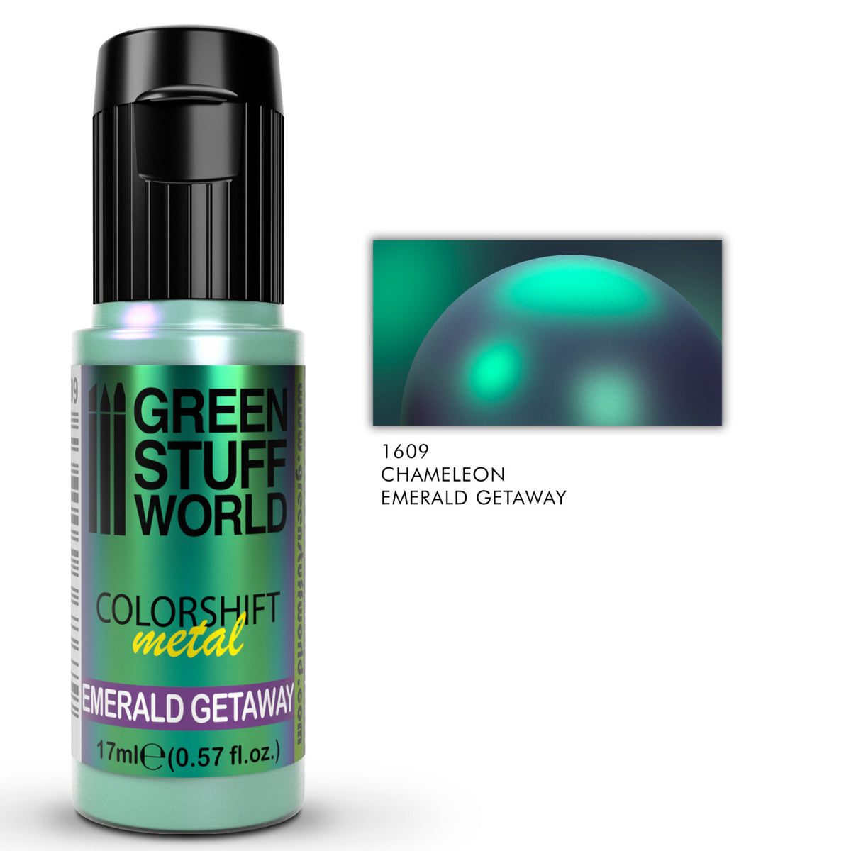 Emerald Getaway Colorshift Chameleon Paint 17ml – metalik boja sa smaragdnim prelaznim efektom