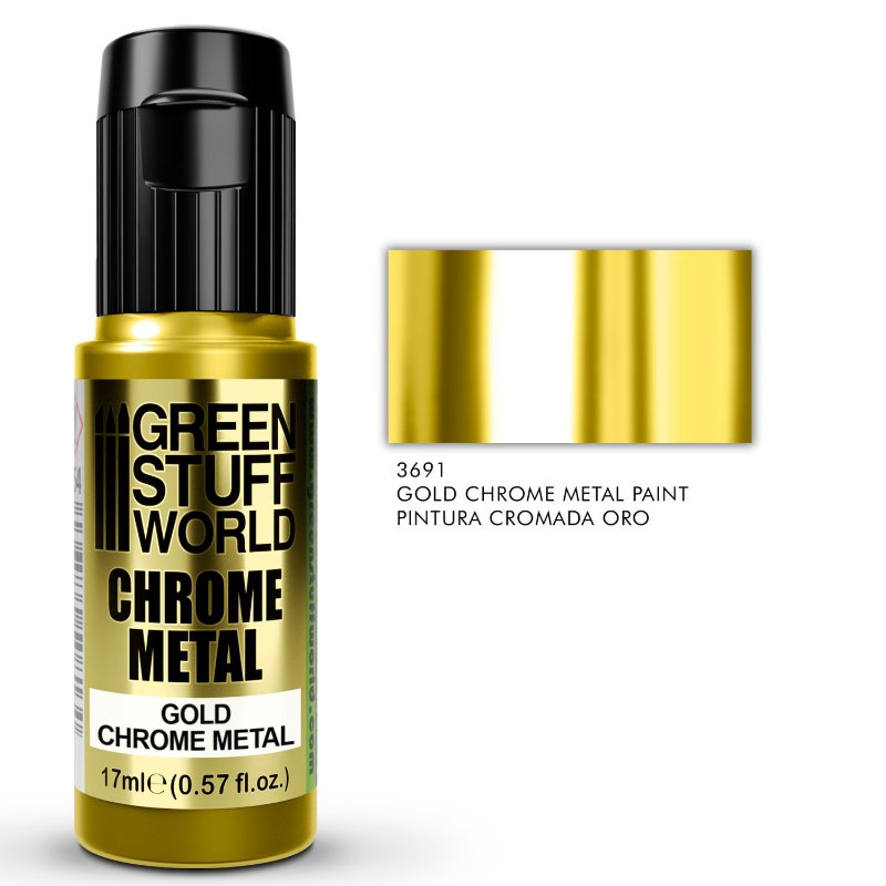 Chrome Paint Gold 17ml | Zlatna hrom boja