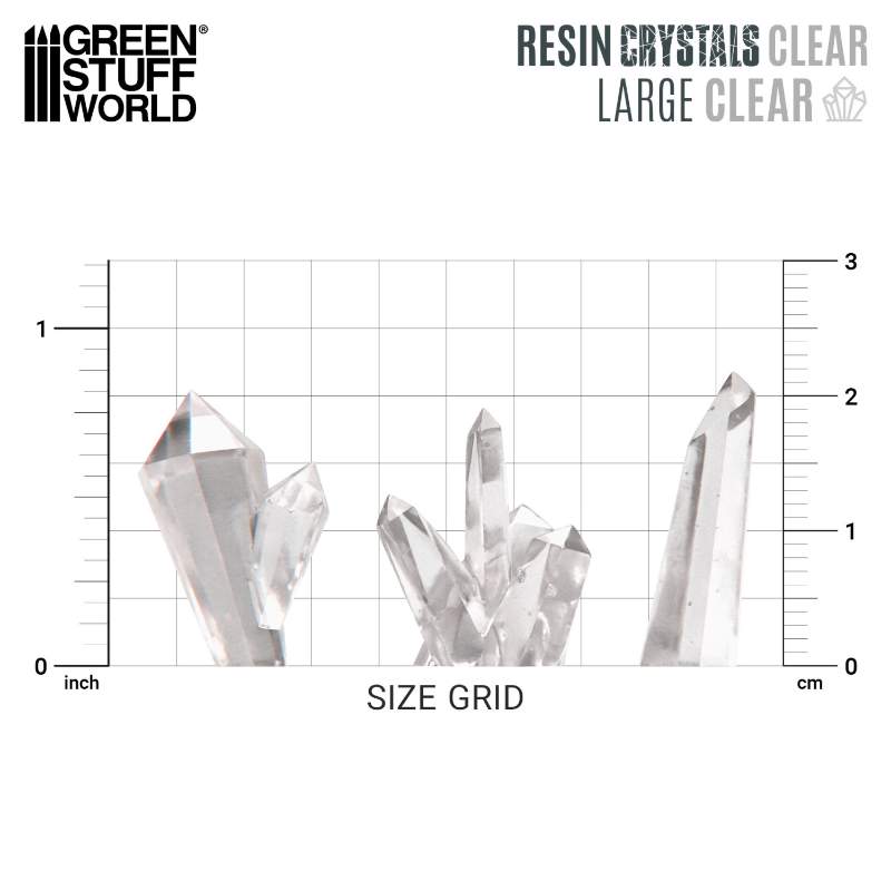 Clear Resin Crystals Large | Providni smolasti kristali veliki 15-20mm (20 kom)