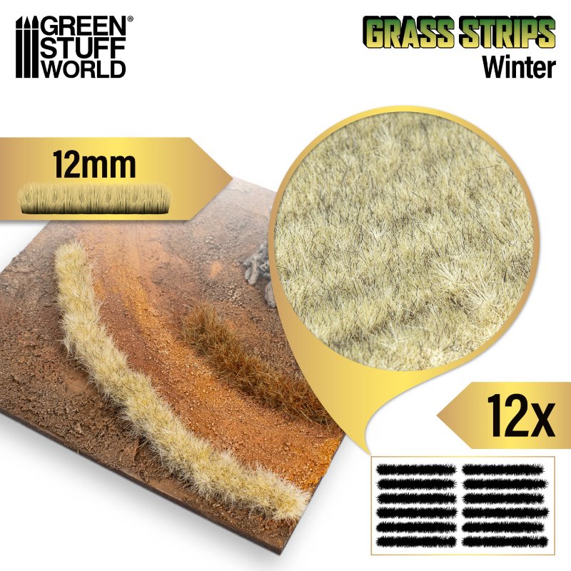 Grass Tuft Strips 12mm Winter | Trake trave 12mm zimske