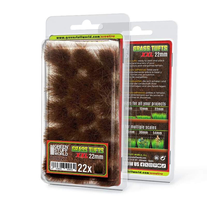 Grass Tufts XXL 22mm Burnt | Buseni trave XXL 22mm spaljeno braon