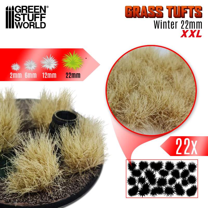 Grass Tufts XXL 22mm Winter | Buseni trave XXL 22mm zimski