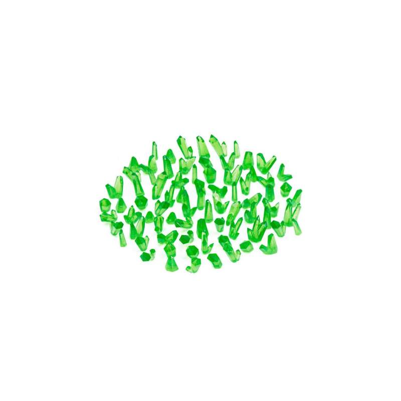 Green Resin Crystals Small | Zelene smolaste kristale male 6-10mm (80 kom)