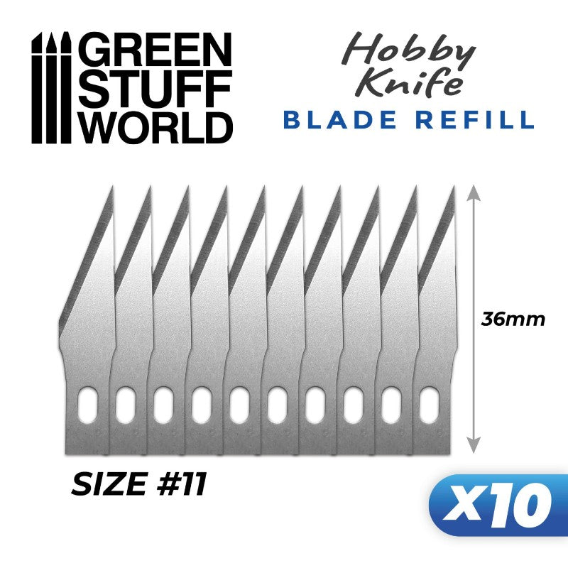 Mini Hobby Cutter Blades Pack x10 Size 11 | Rezervna sečiva 10 kom size 11
