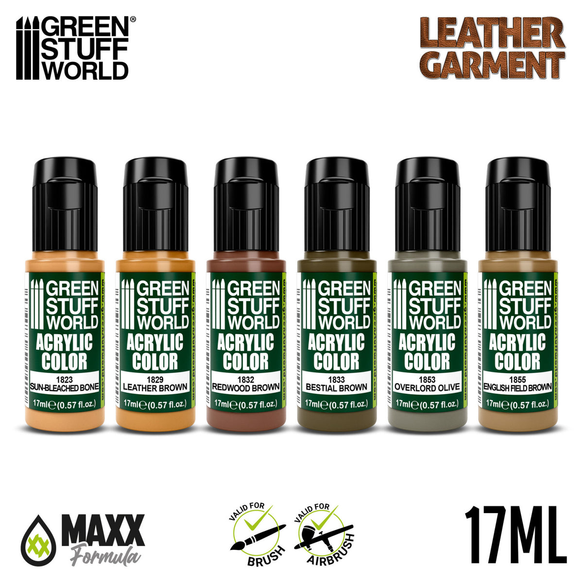 Paint Set - Leather Brown (Box x6)