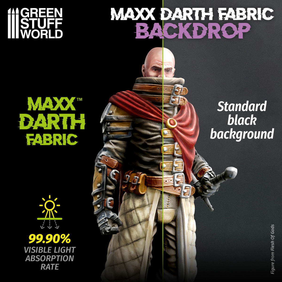 Black Maxx Darth Backdrop - M Size 200x300mm | Ultra Crna Pozadina