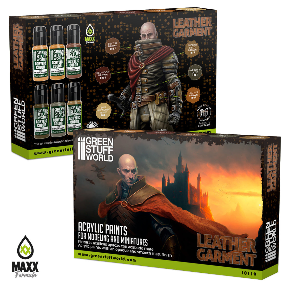 Paint Set - Leather Brown (Box x6)
