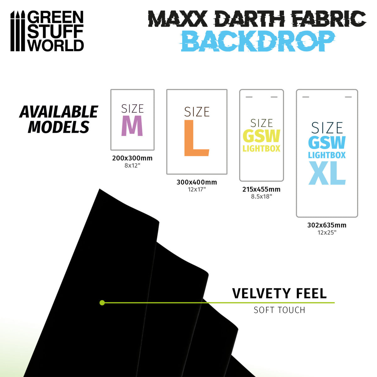 Black Maxx Darth Backdrop - Large Lightbox | Ultra Crna Pozadina za Lightbox