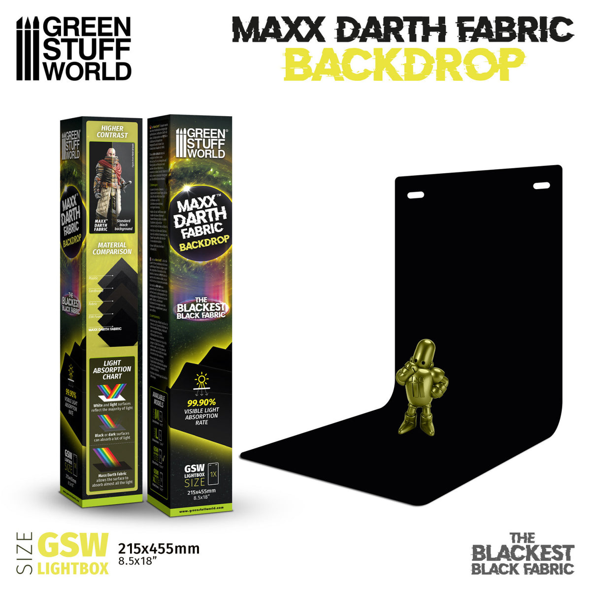 Black Maxx Darth Backdrop - Small Lightbox | Ultra Crna Pozadina za Lightbox