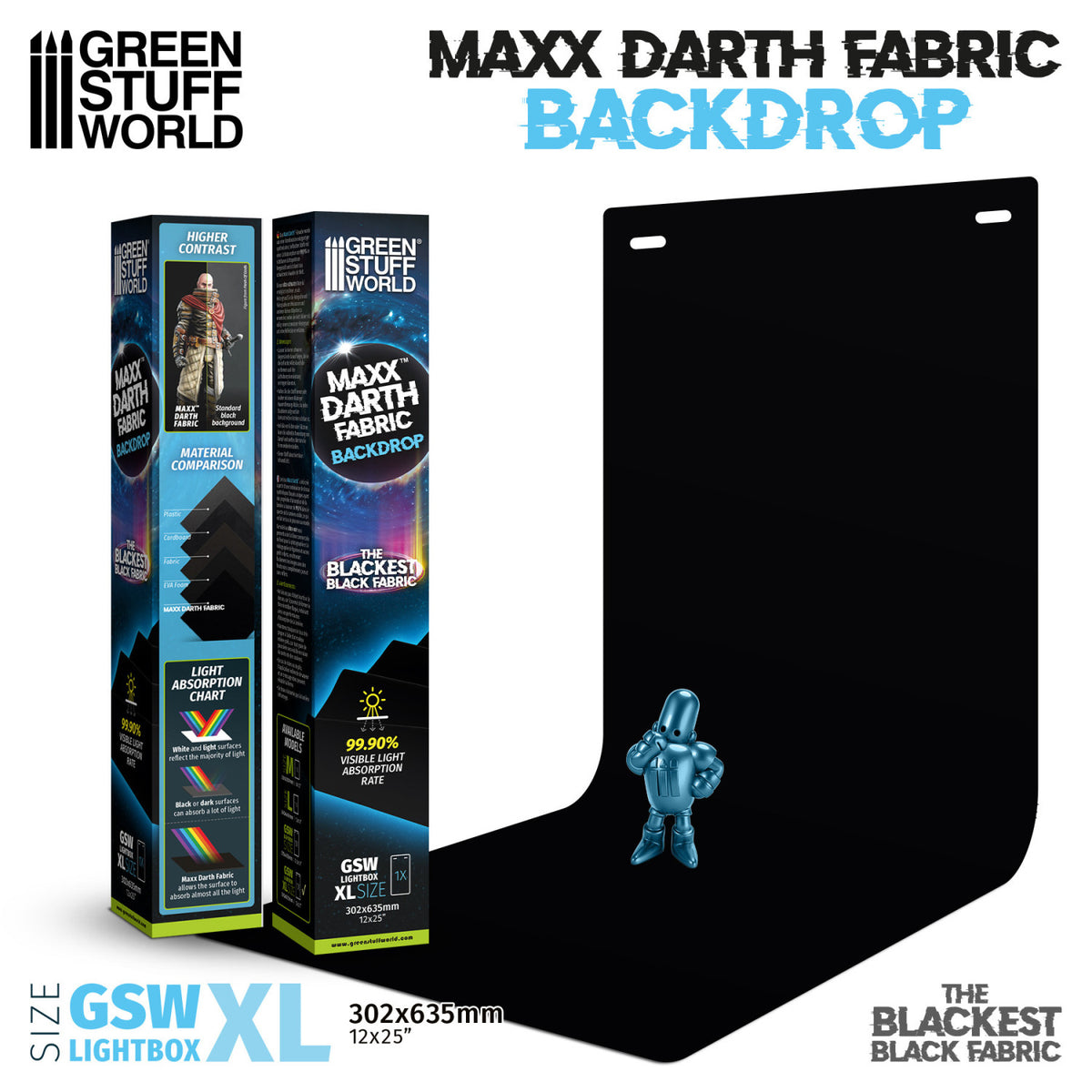 Black Maxx Darth Backdrop - Large Lightbox | Ultra Crna Pozadina za Lightbox