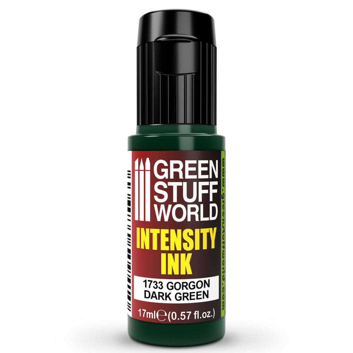 Intensity Ink Gorgon Dark Green – bočica akrilne tinte za modelarstvo i diorame
