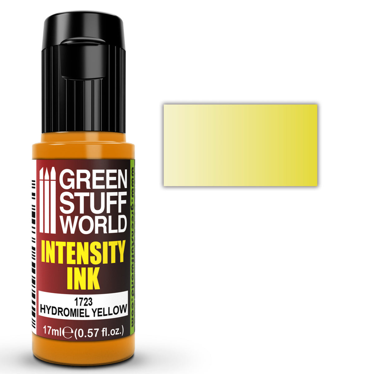 Intensity Ink Hydromiel Yellow 17ml – mat akrilna tinta intenzivne žute boje za minijature