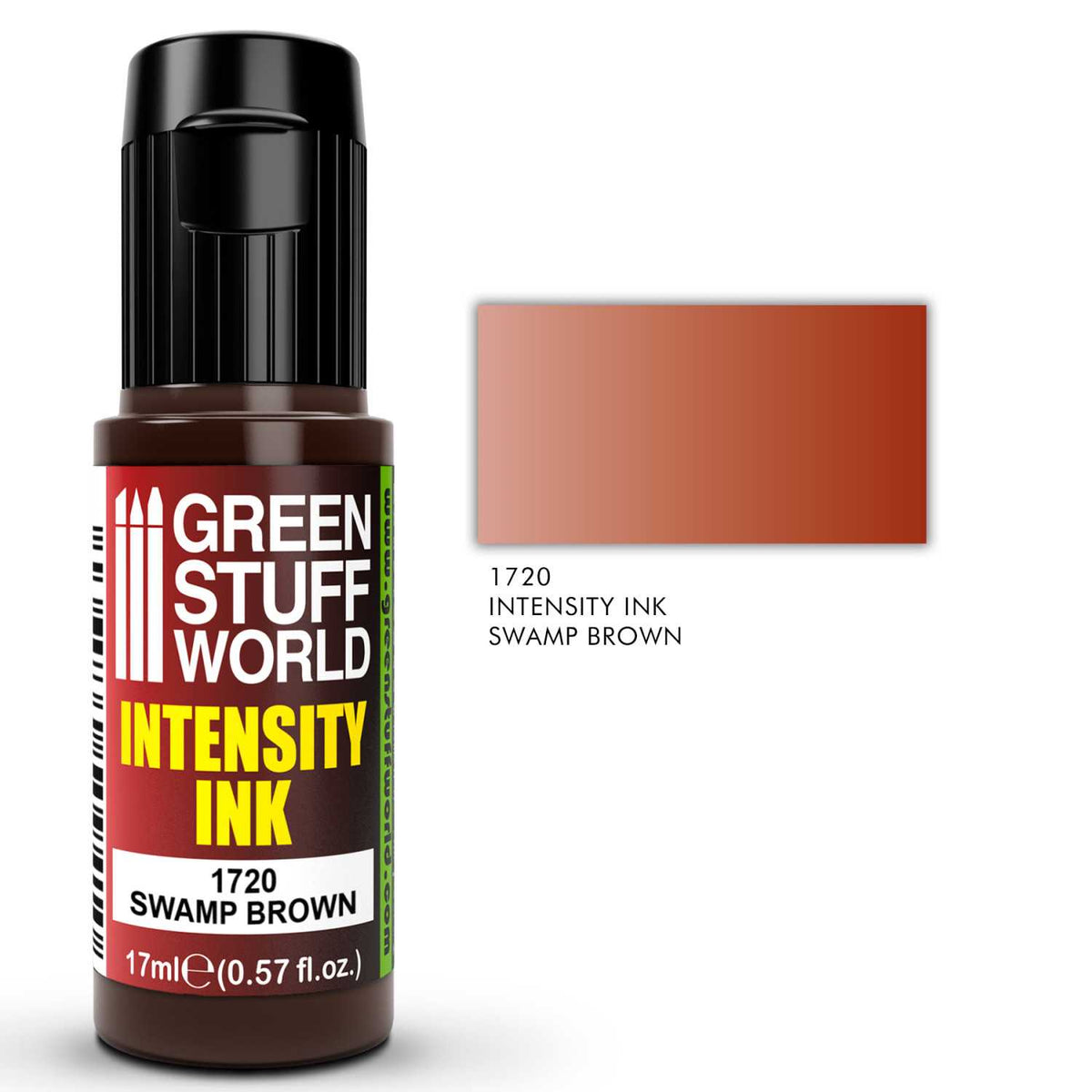 Detalj Intensity Ink Swamp Brown – intenzivna braon akrilna tinta za airbrush i fine efekte