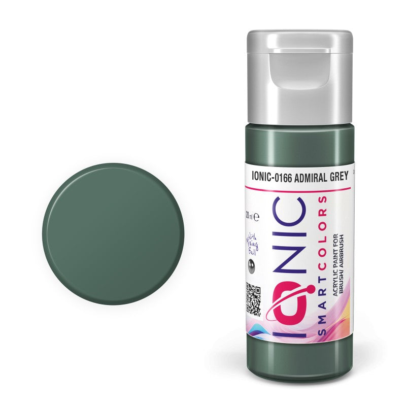 AMMO Ionic Smart Colors Admiral Grey 20ml | Akrilna Boja za Minijature IONIC-0166