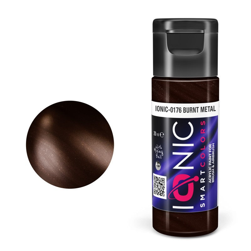 AMMO Ionic Smart Colors Burnt Metal 20ml | Akrilna Boja za Minijature IONIC-0176
