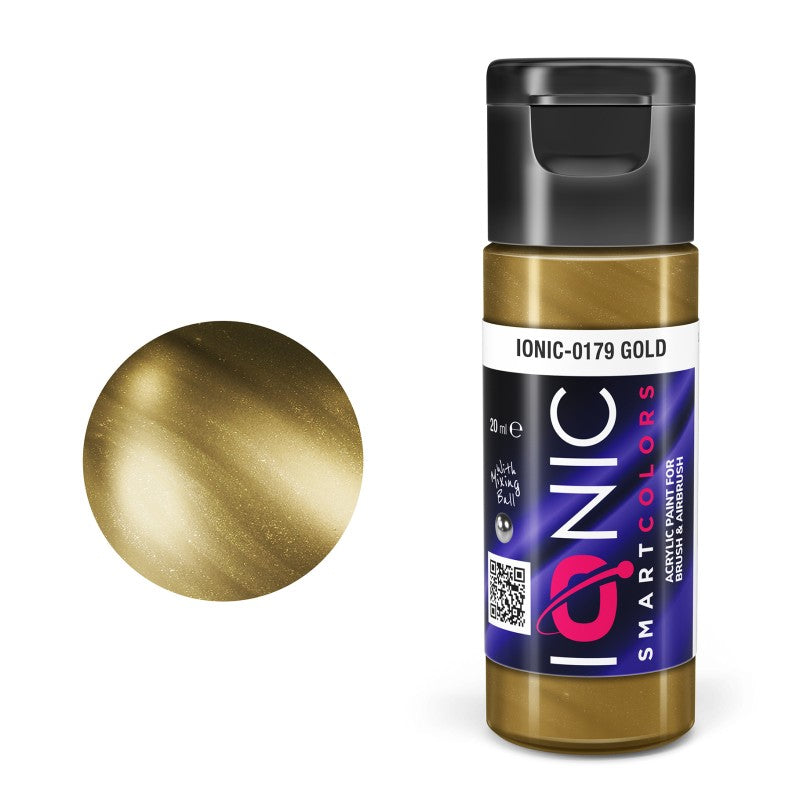 AMMO Ionic Smart Colors Gold 20ml | Akrilna Boja za Minijature IONIC-0179