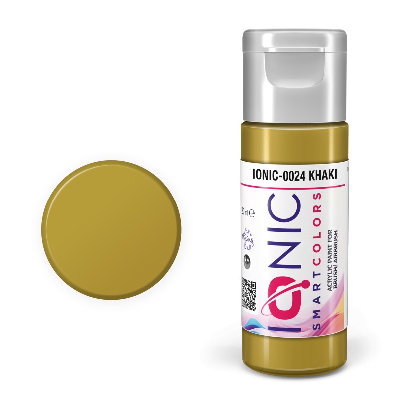 AMMO Ionic Smart Colors Khaki 20ml | Akrilna Boja za Minijature IONIC-0024