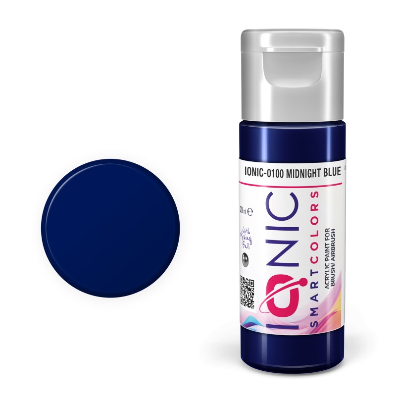 AMMO Ionic Smart Colors Midnight Blue 20ml | Akrilna Boja za Minijature IONIC-0100