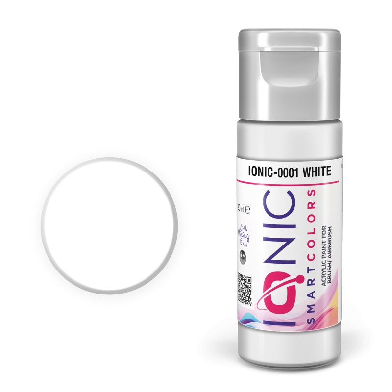 AMMO Ionic Smart Colors White 20ml | Akrilna Boja za Minijature IONIC-0001