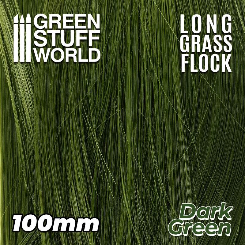 Long Grass Flock 100mm Dark Green | Duga trava 100mm tamno zelena