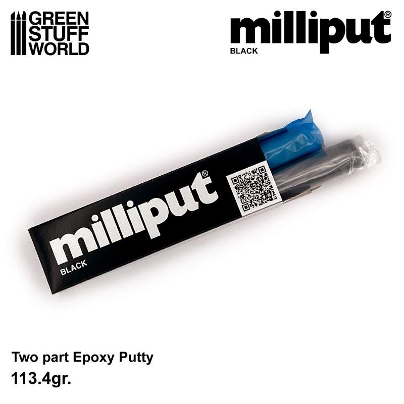 Milliput Black epoxy putty 113g Green Stuff World Aždaja crna epoksidna masa za modelarstvo