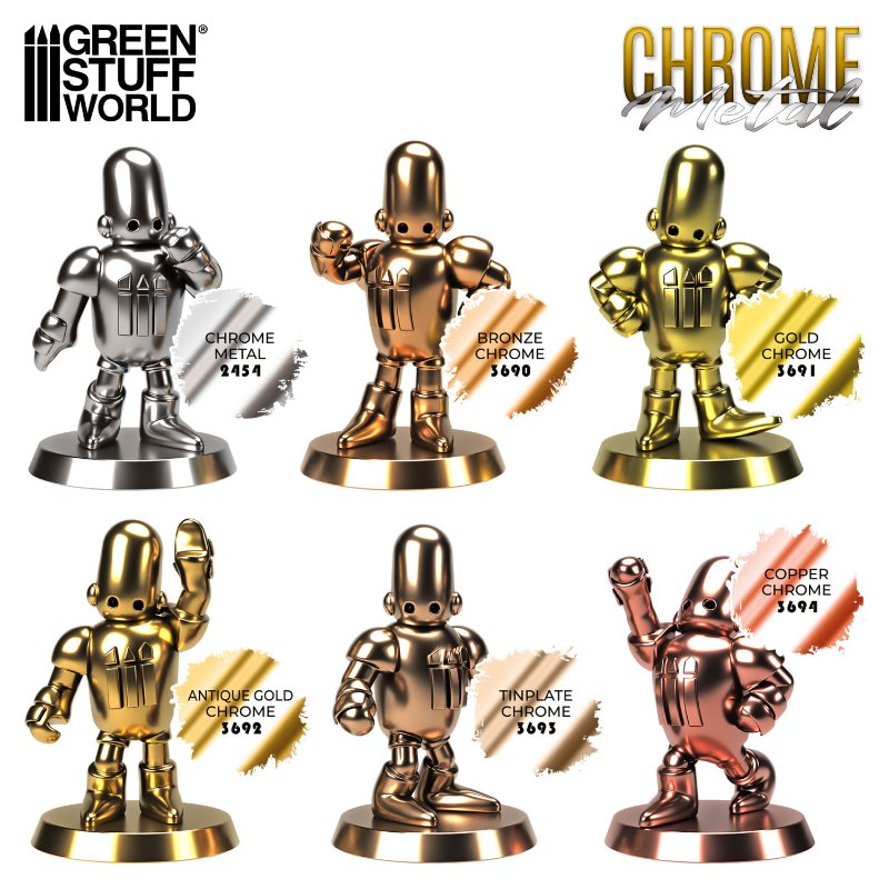 Chrome Paint Set 6 x 17ml | Set Hrom Boja