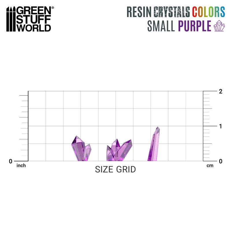 Purple Resin Crystals Small | Ljubičasti smolasti kristali mali 6-10mm (80 kom)