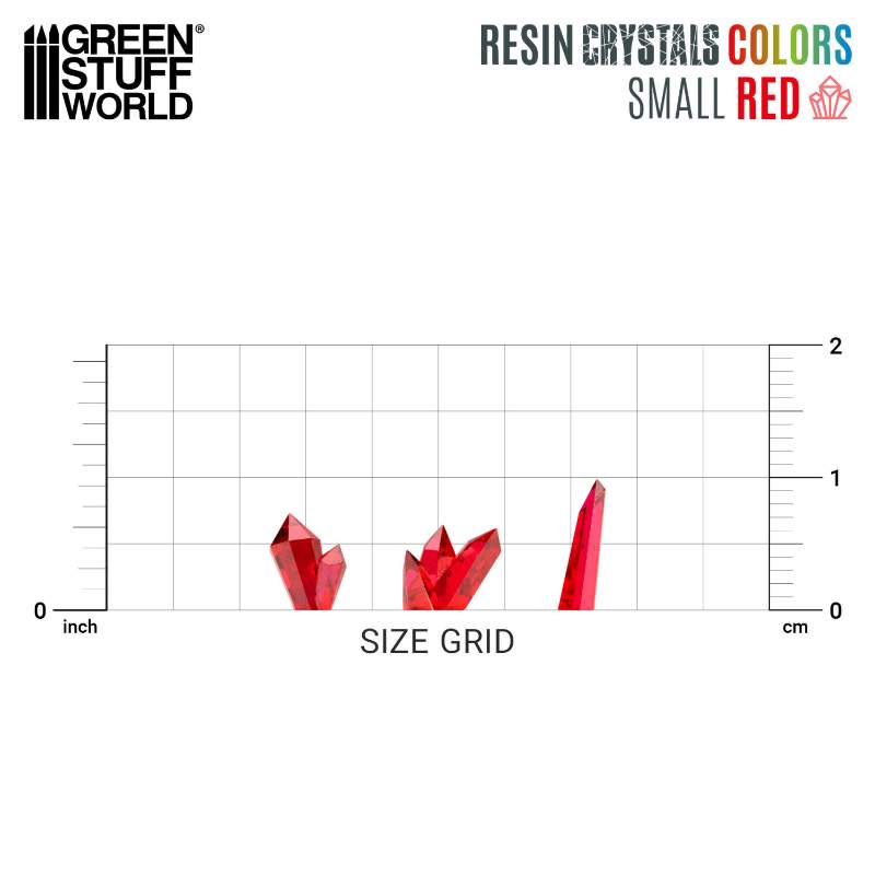 Red Resin Crystals | Crveni smolasti kristali 6-10mm (80 kom)