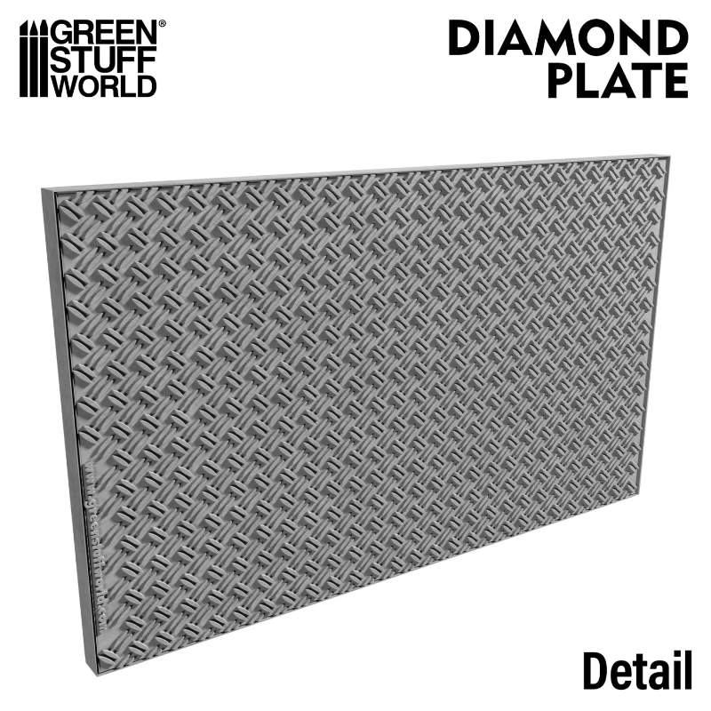 Diamond Plate Rolling Pin | Teksturni valjak metalna ploča