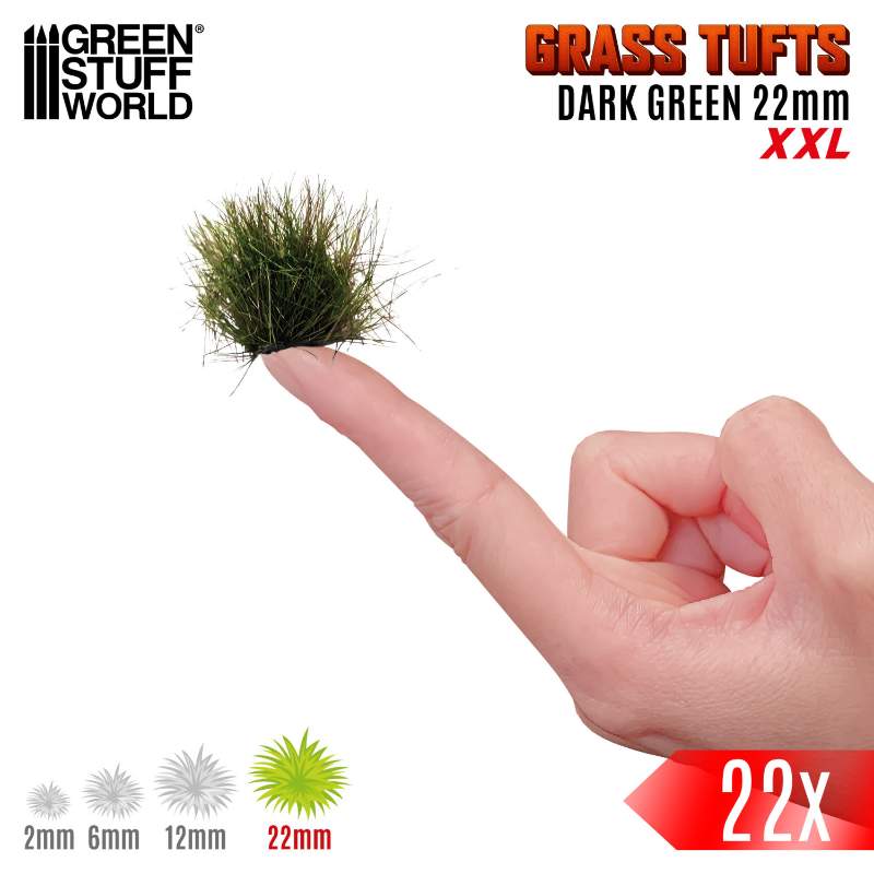 Grass Tufts XXL 22mm Dark Green | Buseni trave XXL 22mm tamno zeleni