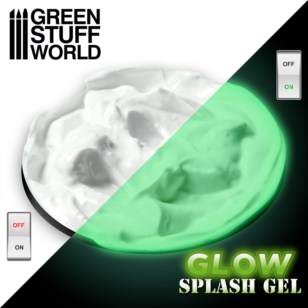 Glow in the dark zeleni gel za magične i sablasne efekte na minijaturama