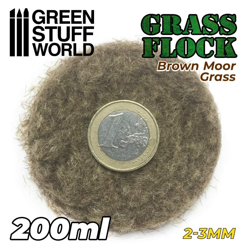 Static Grass Flock Brown Moor Grass | Statička trava 2-3mm braon močvarna trava 200ml