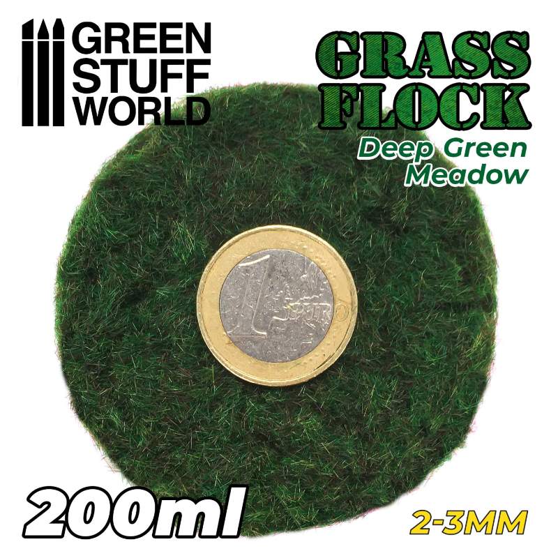 Static Grass Flock Deep Green Meadow | Statička trava 2-3mm tamno zelena livada 200ml