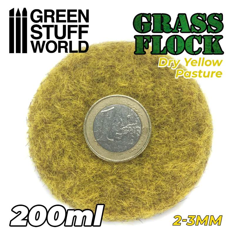 Static Grass Flock Dry Yellow Pasture | Statička trava 2-3mm suva žuta livada 200ml