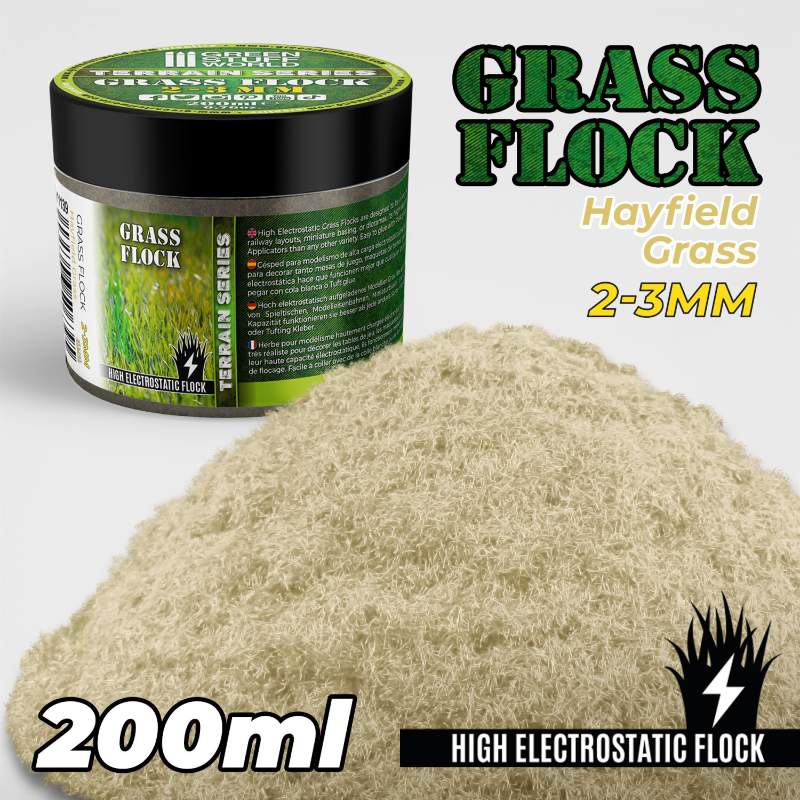 Static Grass Flock Hayfield Grass | Statička trava 2-3mm seno livada 200ml