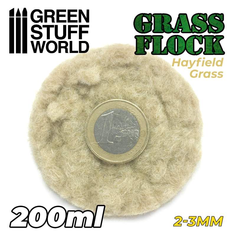 Static Grass Flock Hayfield Grass | Statička trava 2-3mm seno livada 200ml